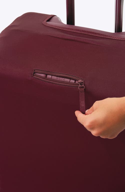 Beis Béis The Medium Check-in Luggage Cover In Burgundy