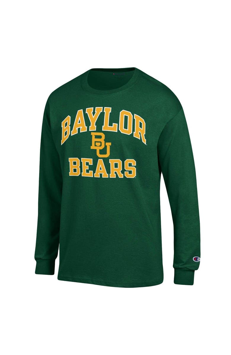 Champion Men's Champion Green Baylor Bears High Motor Long Sleeve T-Shirt, Alternate, color, 