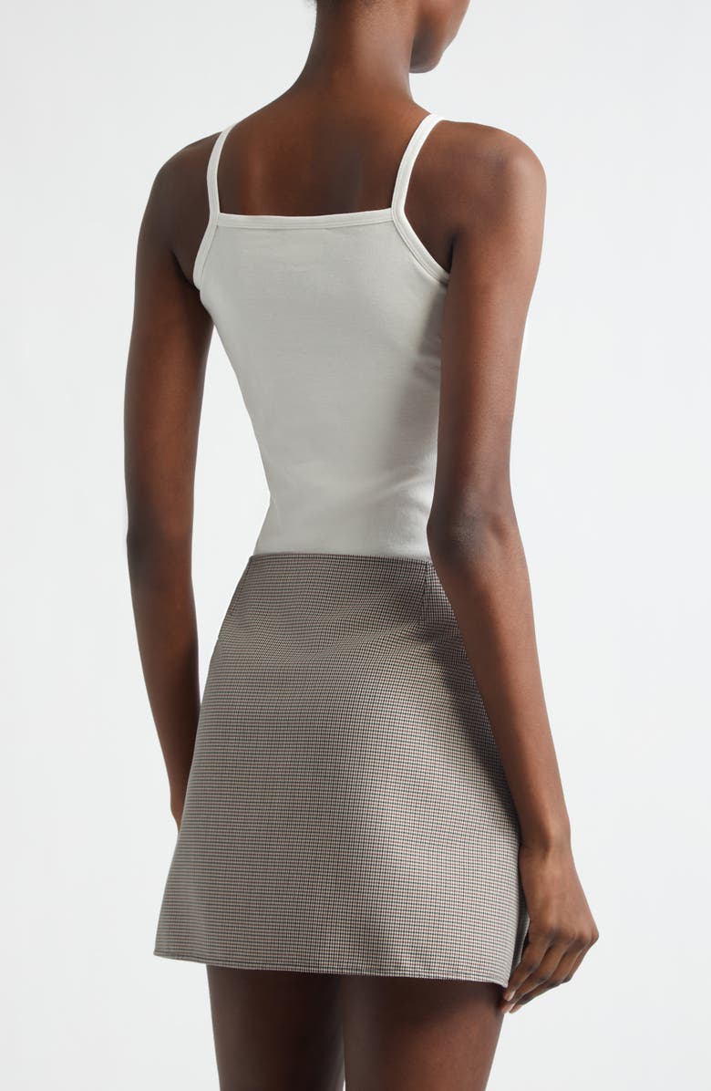 Courrèges AC Logo Camisole, Alternate, color, Light Bones/ Heritage White
