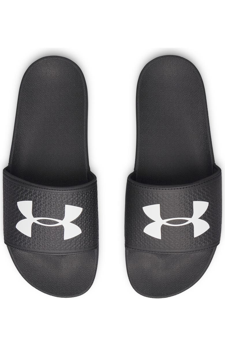 Under Armour UA ARMR Slide Sandal, Alternate, color, Black / Black / White
