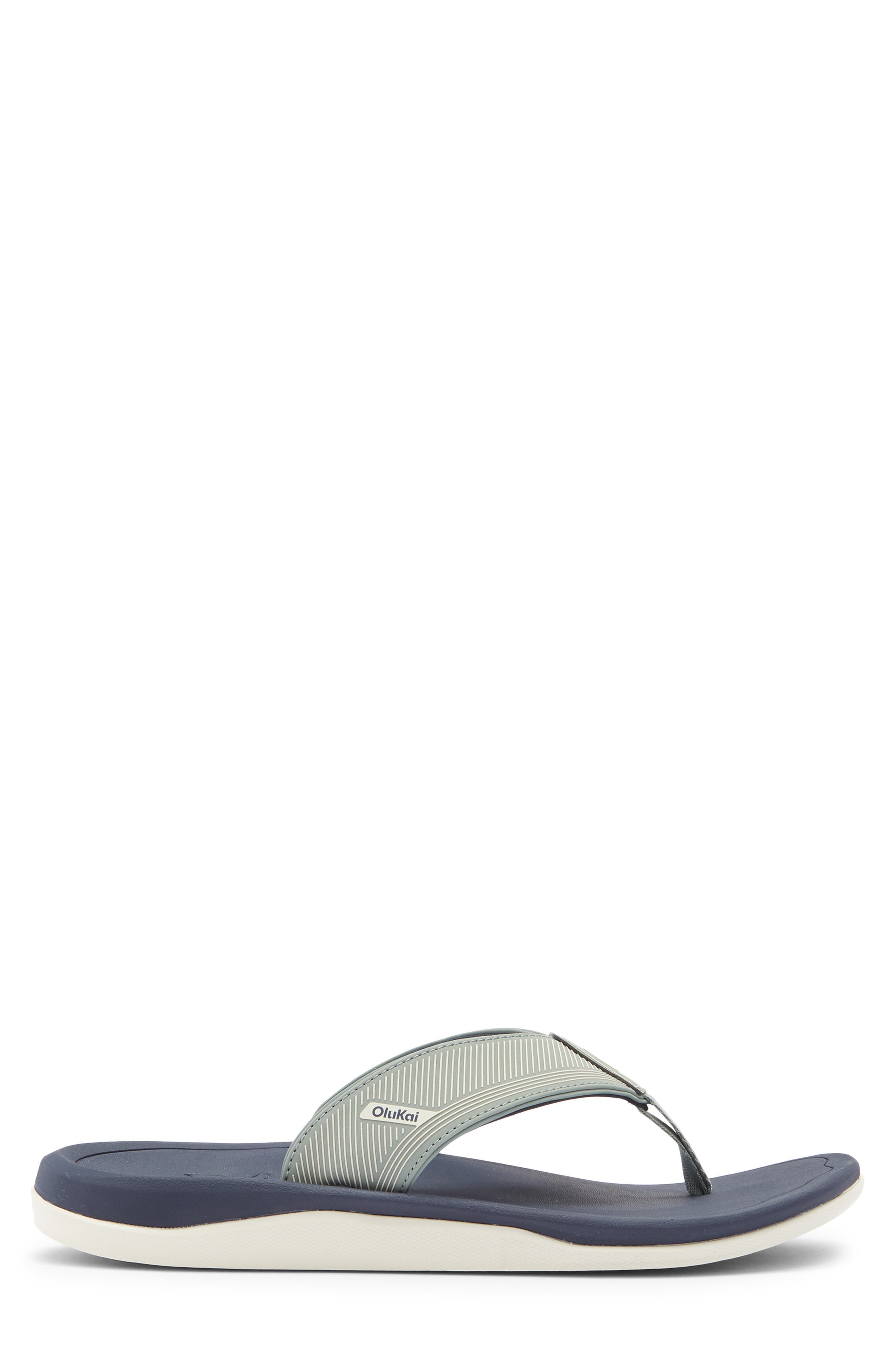 Ahi Kai Flip Flop, Alternate, color, SEAGREEN / TRENCH BLUE