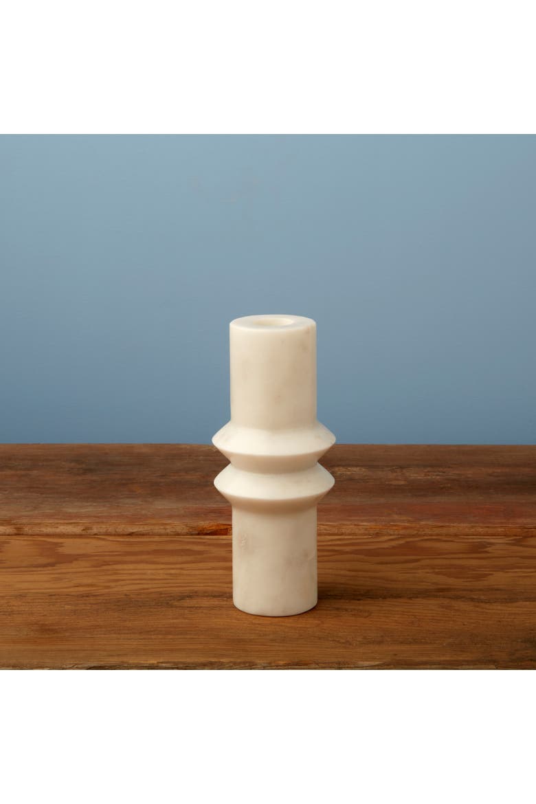 Aruna Marble Candlestick Holder, Alternate, color, Medium