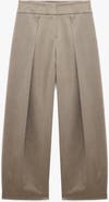 Koton High Rise Barrel Pants with Pleated