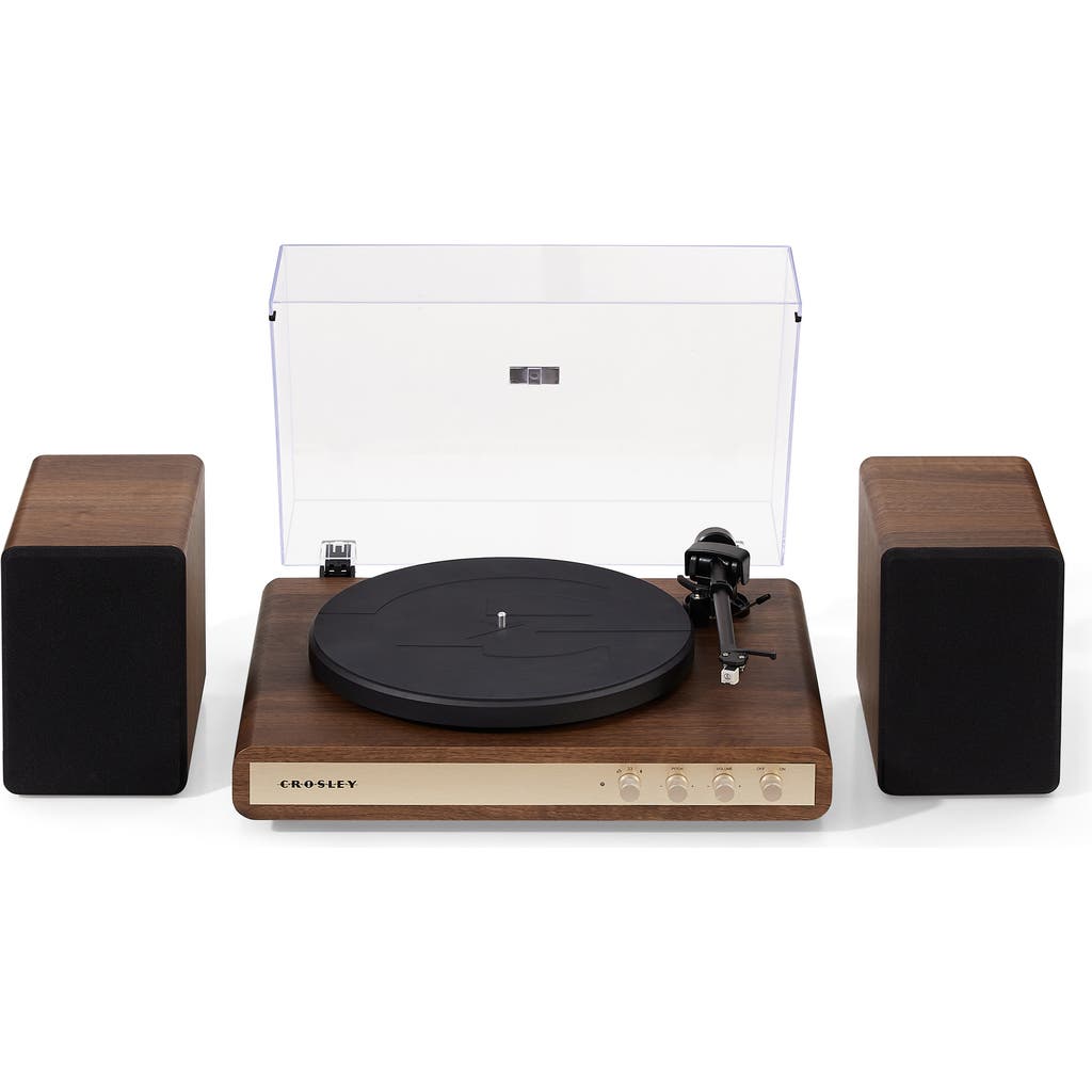 Crosley Radio C65 Vinyl Record Player with Speakers in Walnut  product