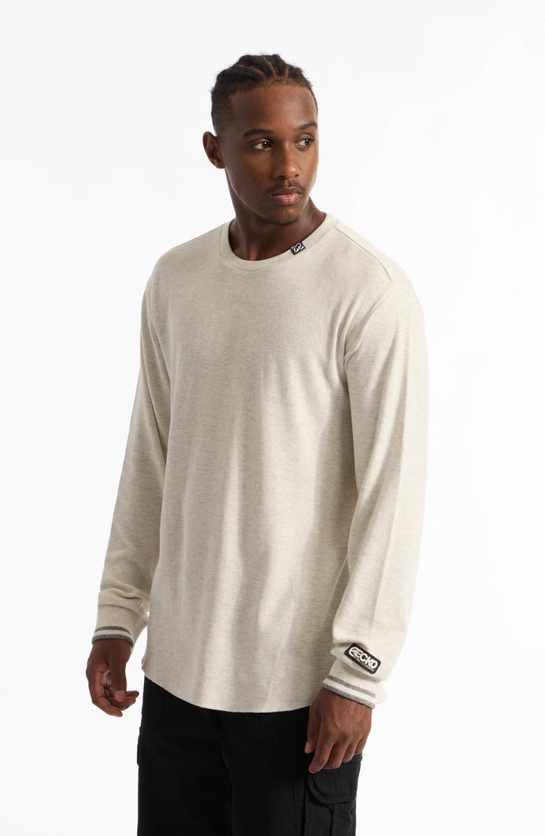 Ecko Unltd. Fluff Lines Thermal Top, Alternate, color, Oatmeal Heather