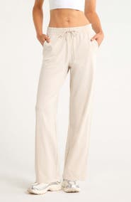 Zella Move In Mid Rise Straight Leg Sweatpants