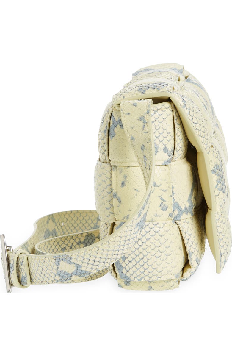 Bottega Veneta Padded Cassette Python Embossed Leather Crossbody Bag, Alternate, color,