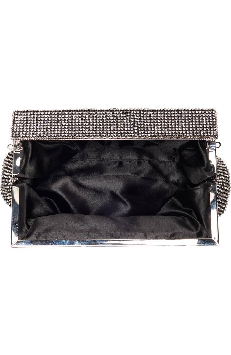 BCBG Shimmer Frame Clutch, Alternate, color, Black
