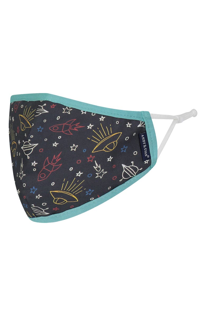 Andy & Evan Assorted 4-Pack Kids' Face Masks, Alternate, color, 