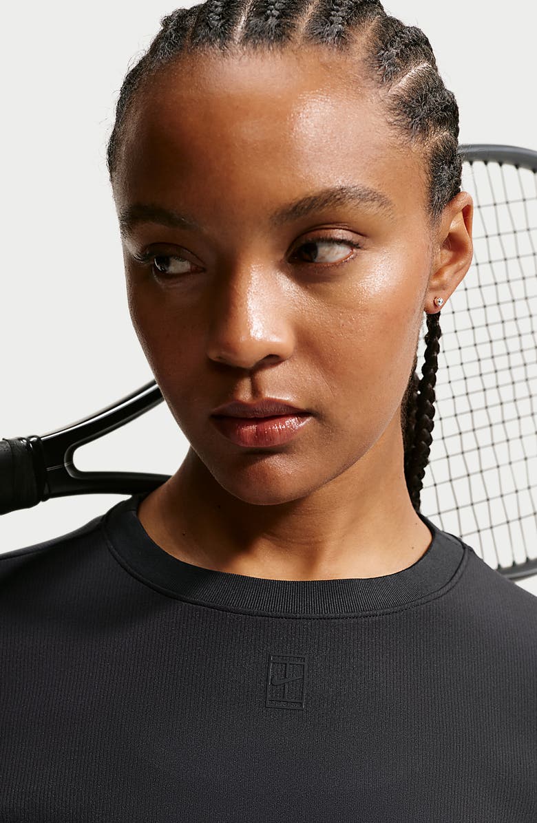 Nike Court Advantage Tennis Top, Alternate, color, Black/Black