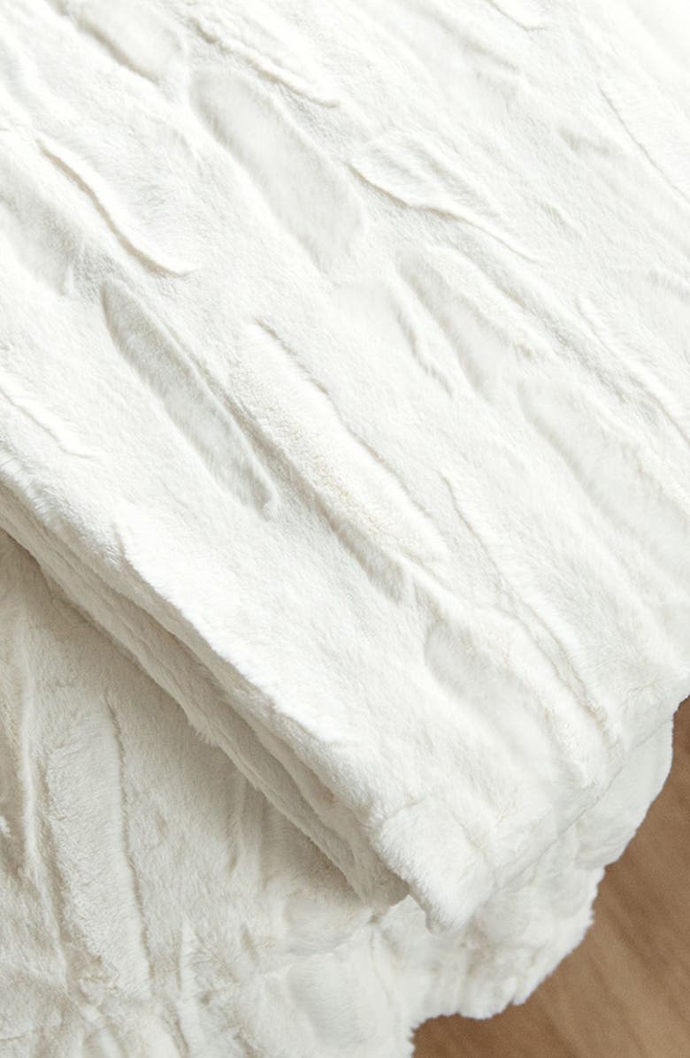 Minky Couture Sorbet Vanilla Blanket, Alternate, color, Cream