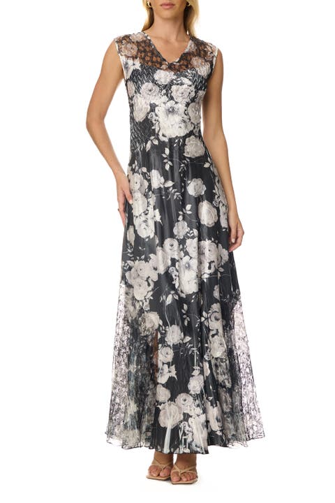 Charmuese Maxi with Lace Up Back Detail