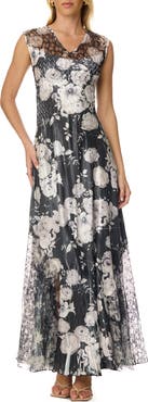 Komarov Charmuese Maxi with Lace Up Back Detail