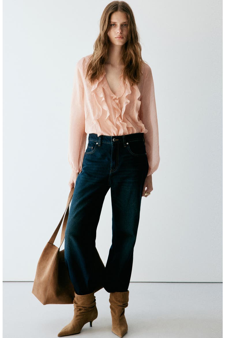 Ruffle Top, Alternate, color, PASTEL PINK