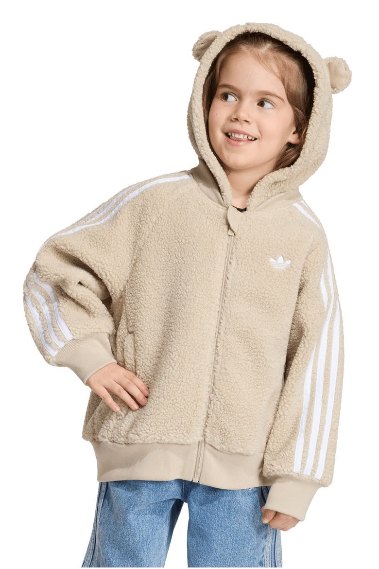 Kids' SST Fleece Hooded Jacket, Alternate, color, KHATHR