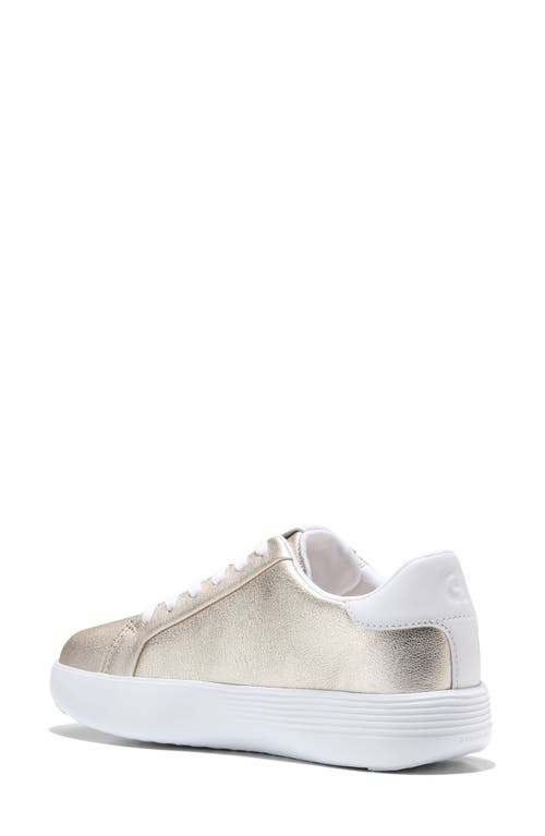 Cole Haan Grandpro Topspin Sneaker In Soft Gold Metallic