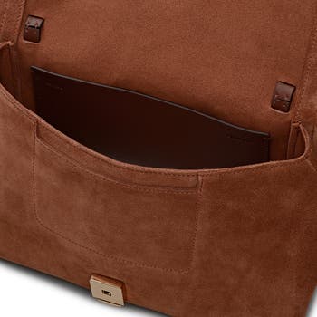 Mercer Street - Suede Medium Flapover Shoulder Bag