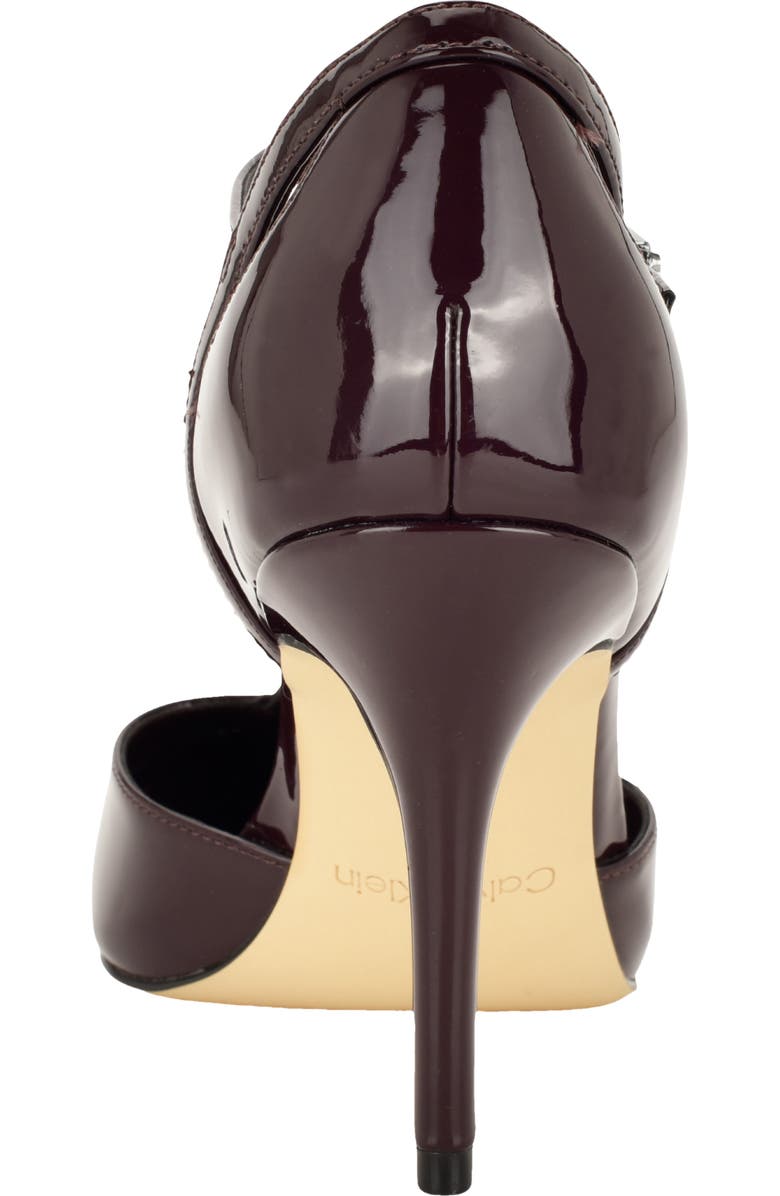 Calvin Klein Odielle Pointed Toe Pump, Alternate, color, Dark Red 600