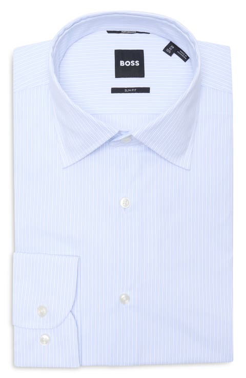 Hank Kent Slim Fit Stretch Performance Dress Shirt