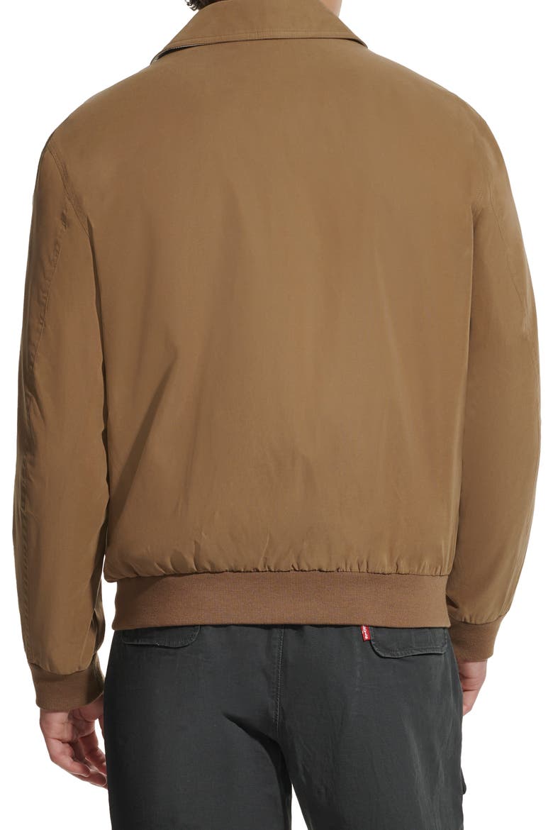 Micro Twill Golf Bomber Jacket, Alternate, color, BROWN