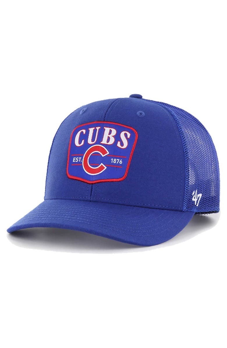 '47 Men's '47 Royal Chicago Cubs Squad Trucker Adjustable Hat, Main, color, Royal