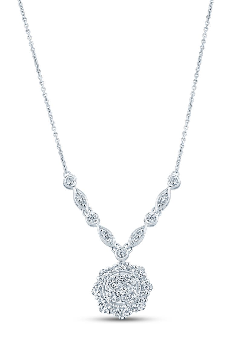 Truly Zac Posen Diamond Medallion Pendant Necklace - 0.50ct., Alternate, color, 