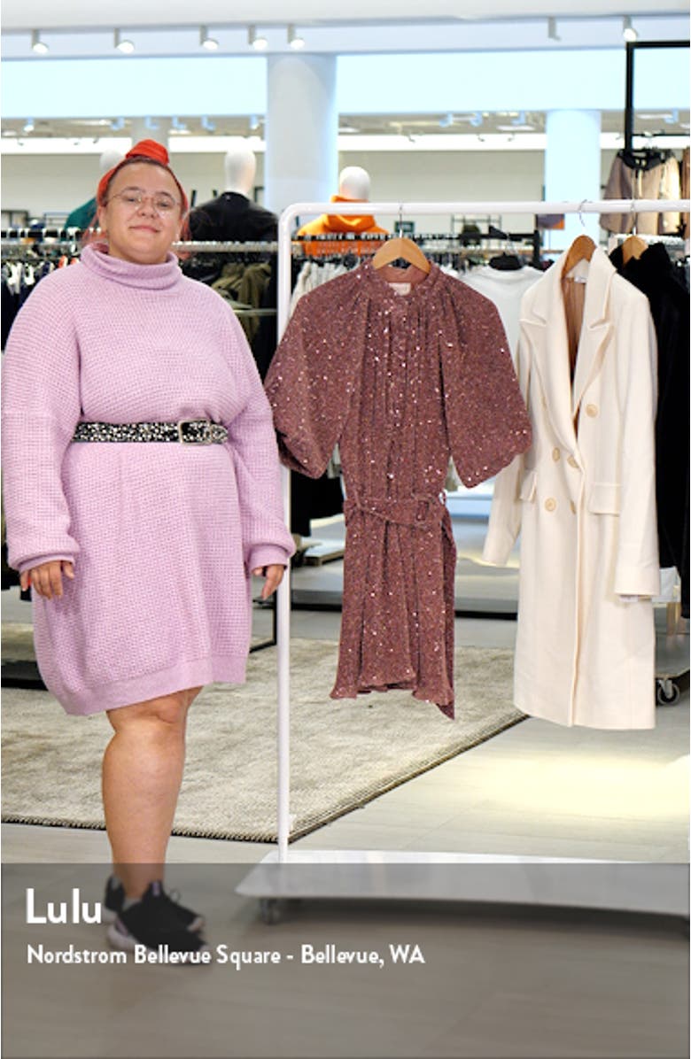 Metallic Knit Minidress, sales video thumbnail