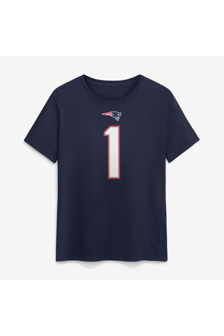 Women's Nike A.J. Brown Navy New England Patriots Name & Number T-Shirt, Alternate, color, Navy