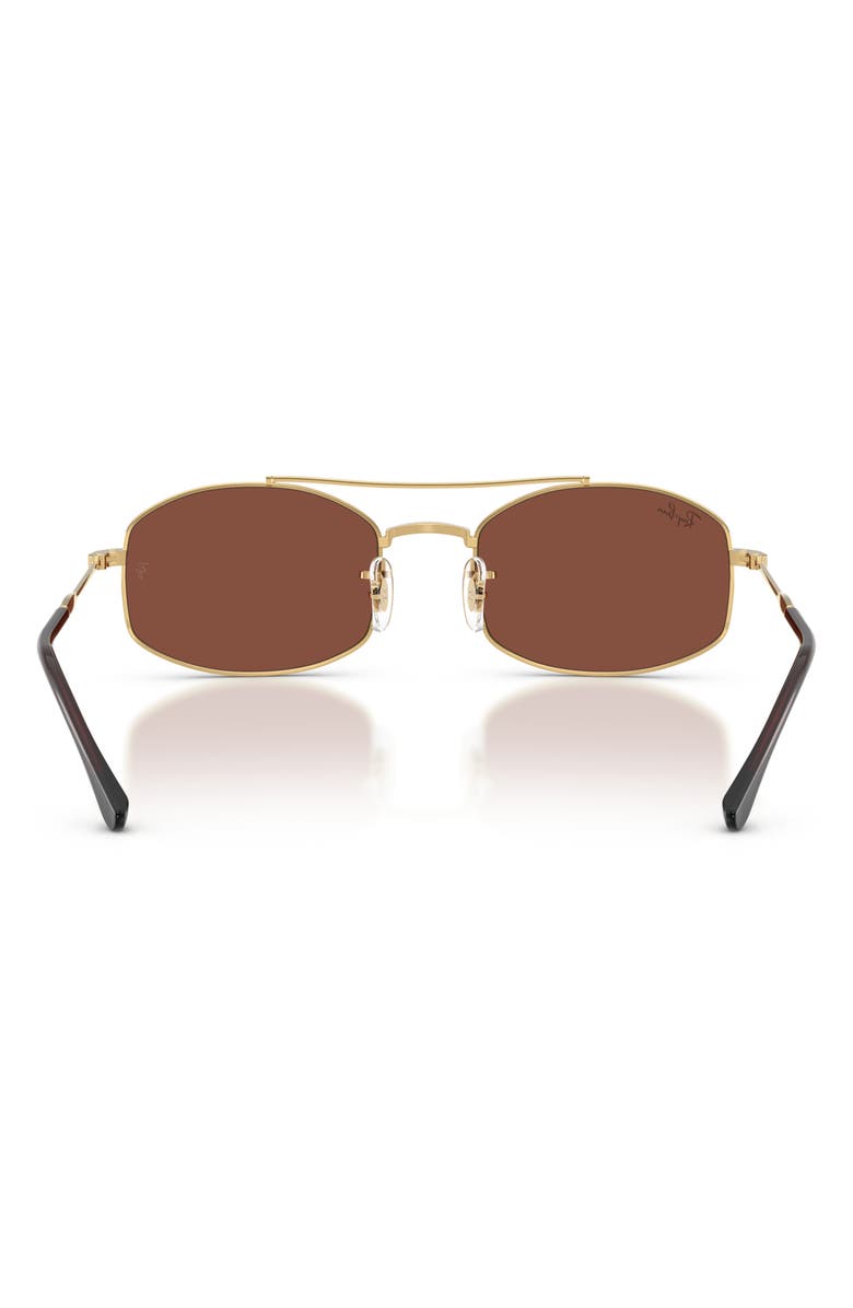 Ray-Ban 54mm Oval Sunglasses, Alternate, color, Arista / Red