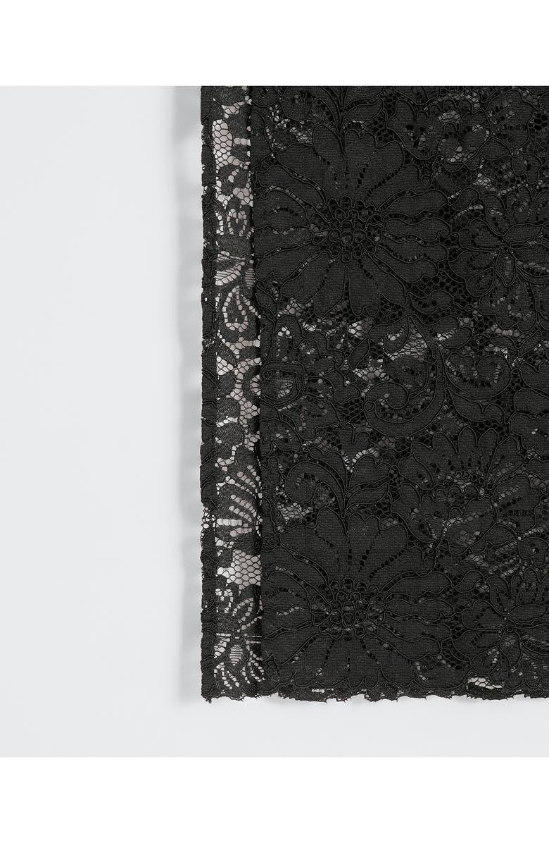 MANGO Halter Neck Lace Dress, Alternate, color,