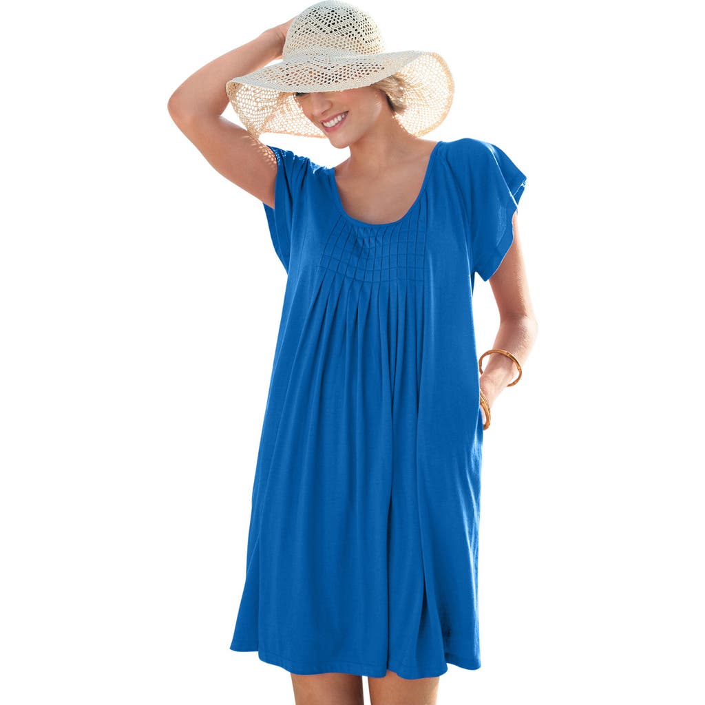 Swim 365 Box-pleat Cover Up In Blue
