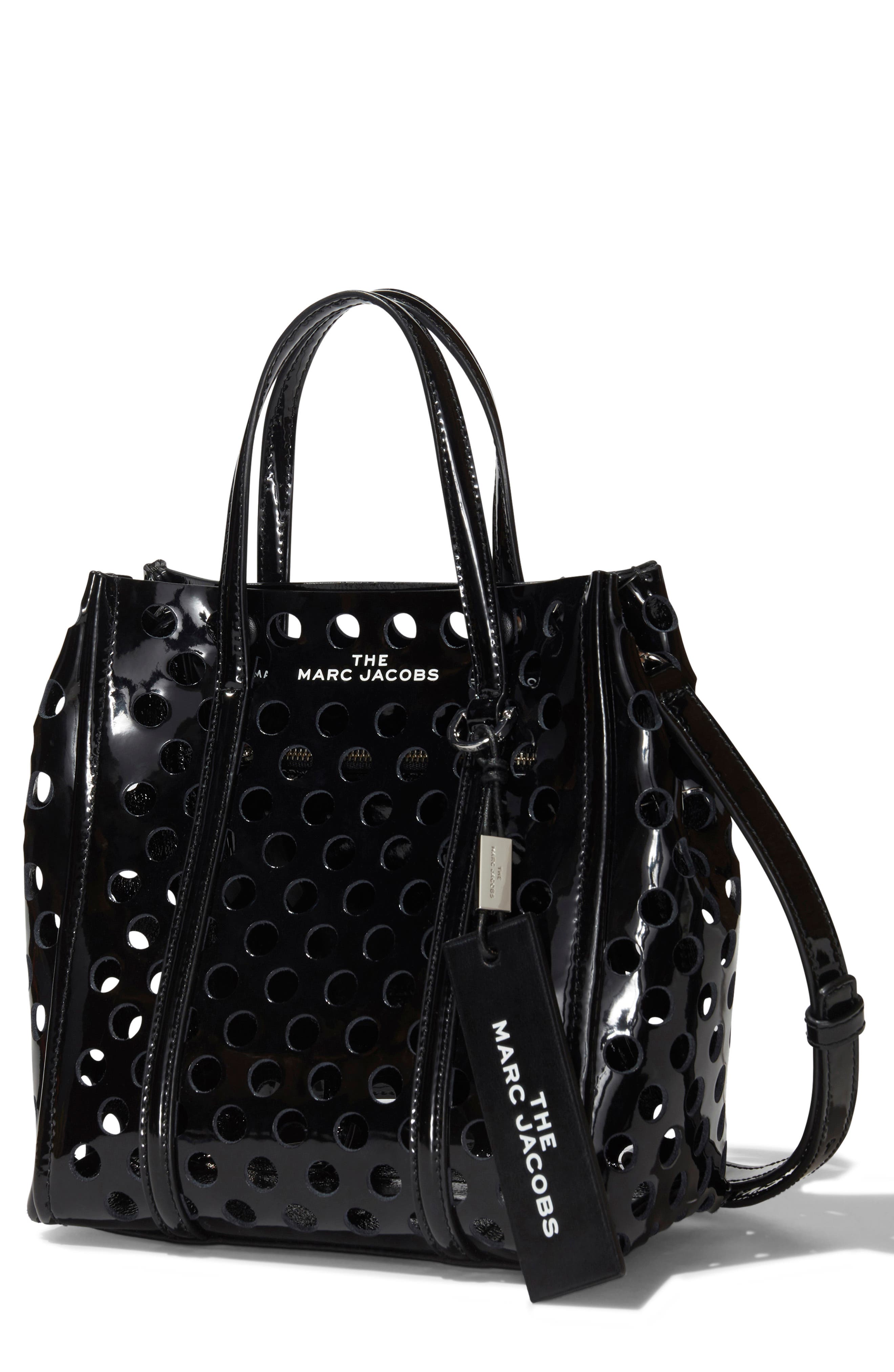 Marc Jacobs THE MARC JACOBS The Tag 21 Perforated Leather Tote, Main, color, 