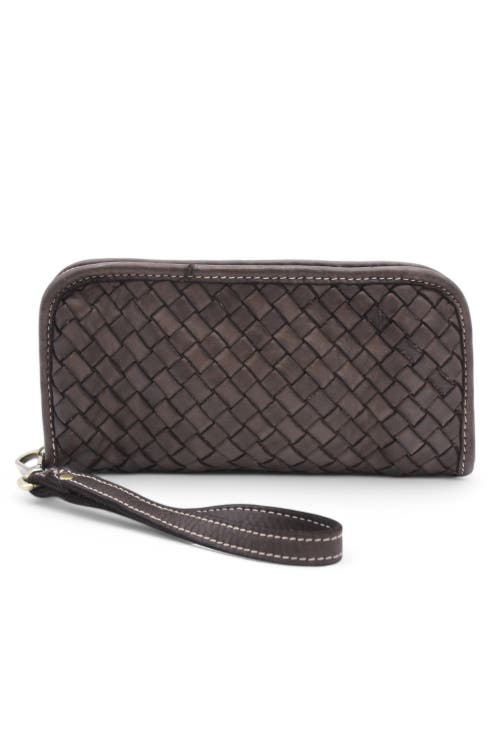 Bolsa Nova Woven Wallet In Chocolate