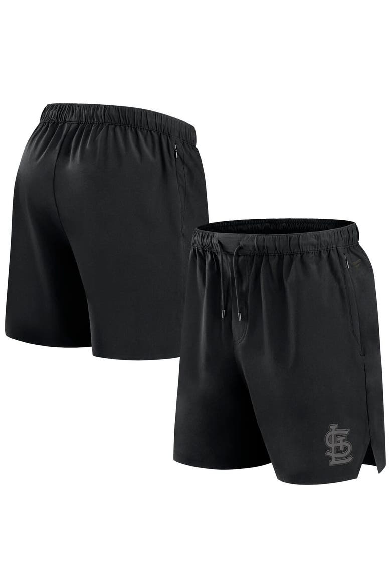 Men's Fanatics Black St. Louis Cardinals Front Office Woven Shorts, Main, color, Black