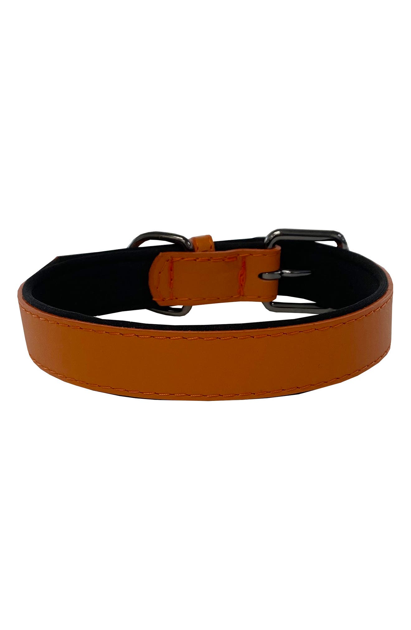 DOGS OF GLAMOUR Atelier Luxury Orange Dog Collar | Nordstromrack