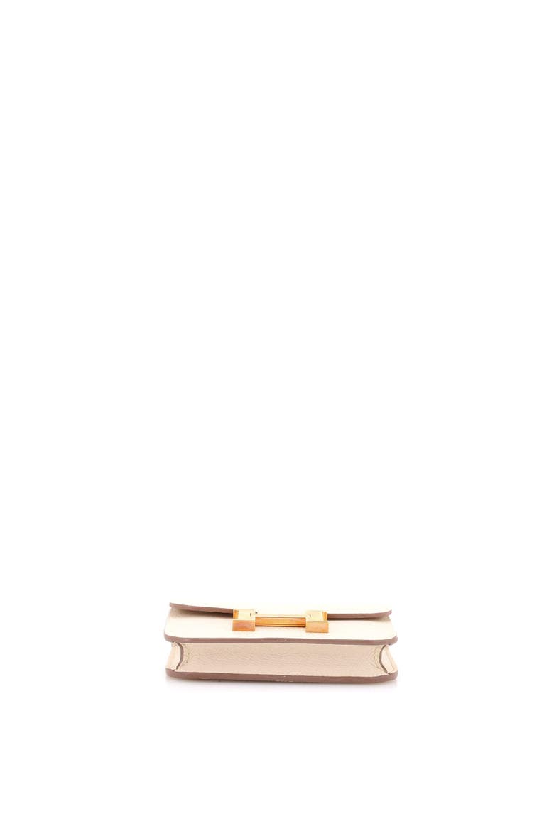 Constance Slim Wallet Epsom, Alternate, color, Craie