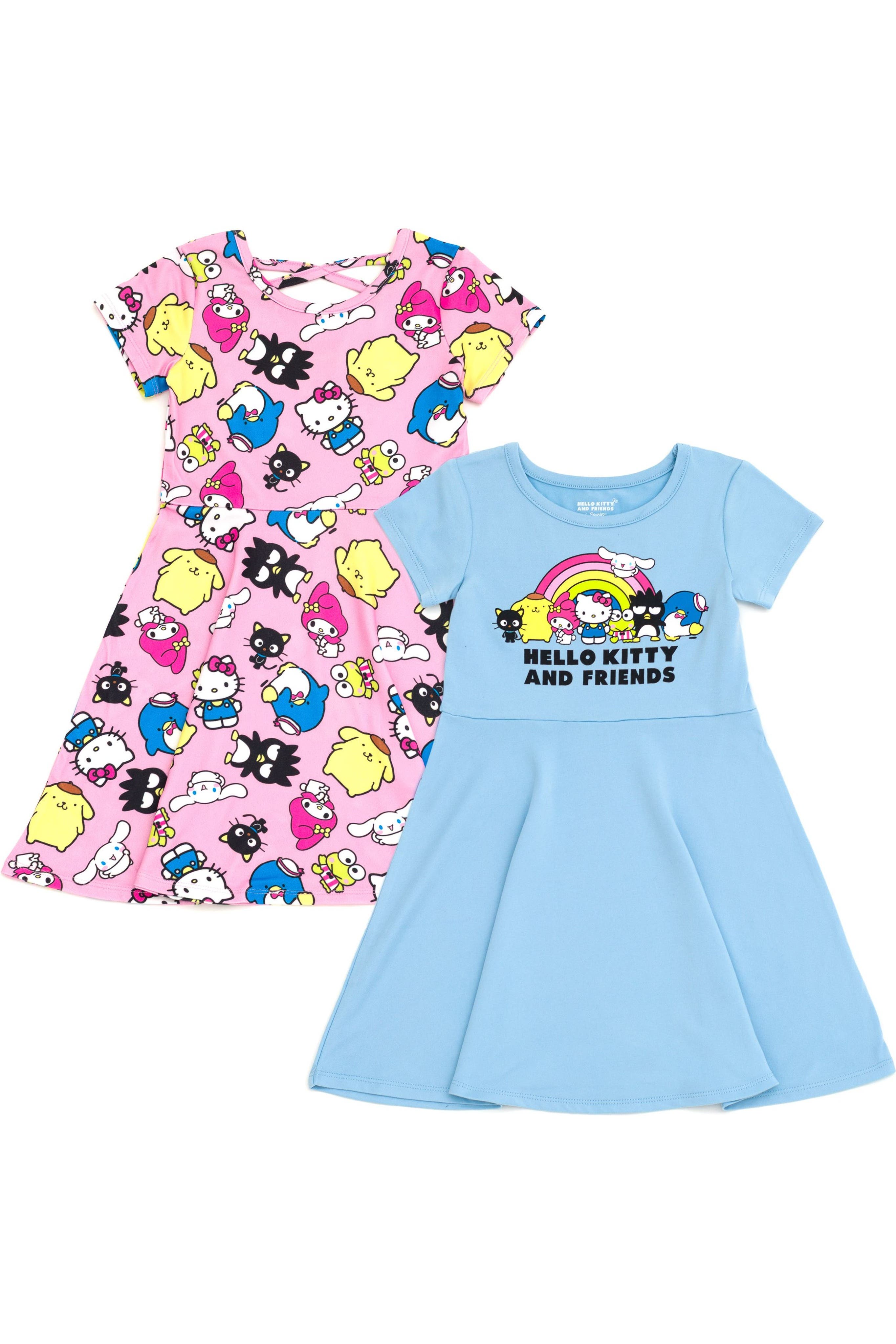 Pink Blue Hello Kitty