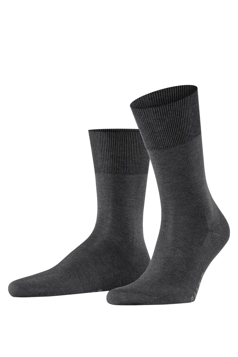 Firenze Elastic Free Dress Socks, Main, color, Anthracite Melange