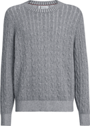 Brunello Cucinelli Cashmere vanisé cable knit sweater