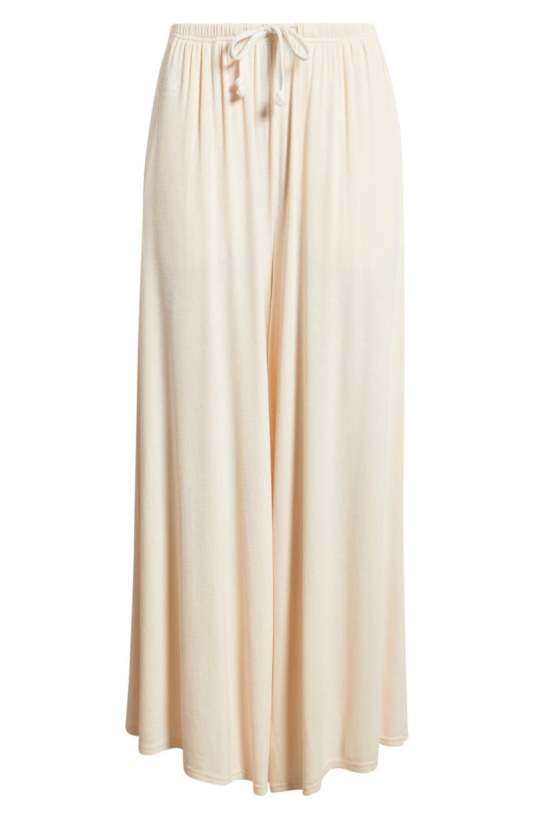 BOYS LIE Leah Main Squeeze Embroidery Wide Leg Drawstring Pants, Alternate, color, Peach