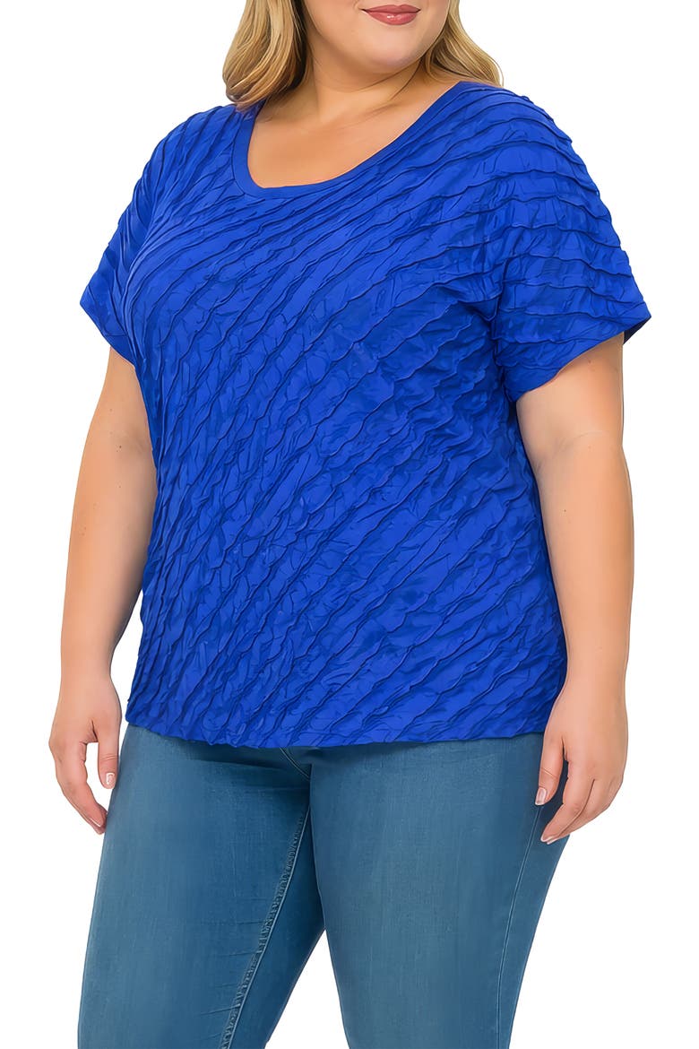 Ruffle Top, Alternate, color, COBALT BLUE