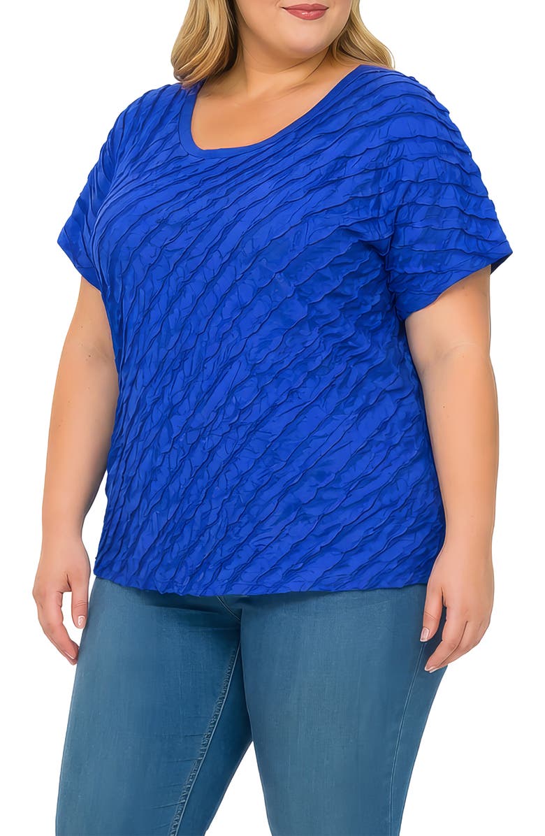 Standards 
Practices Ruffle Top, Alternate, color, Cobalt Blue