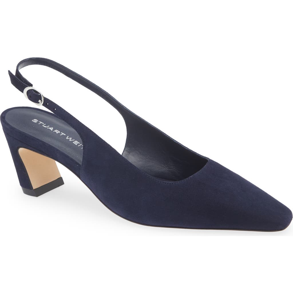 Stuart Weitzman Stassi Slingback 50 Pump In Blue