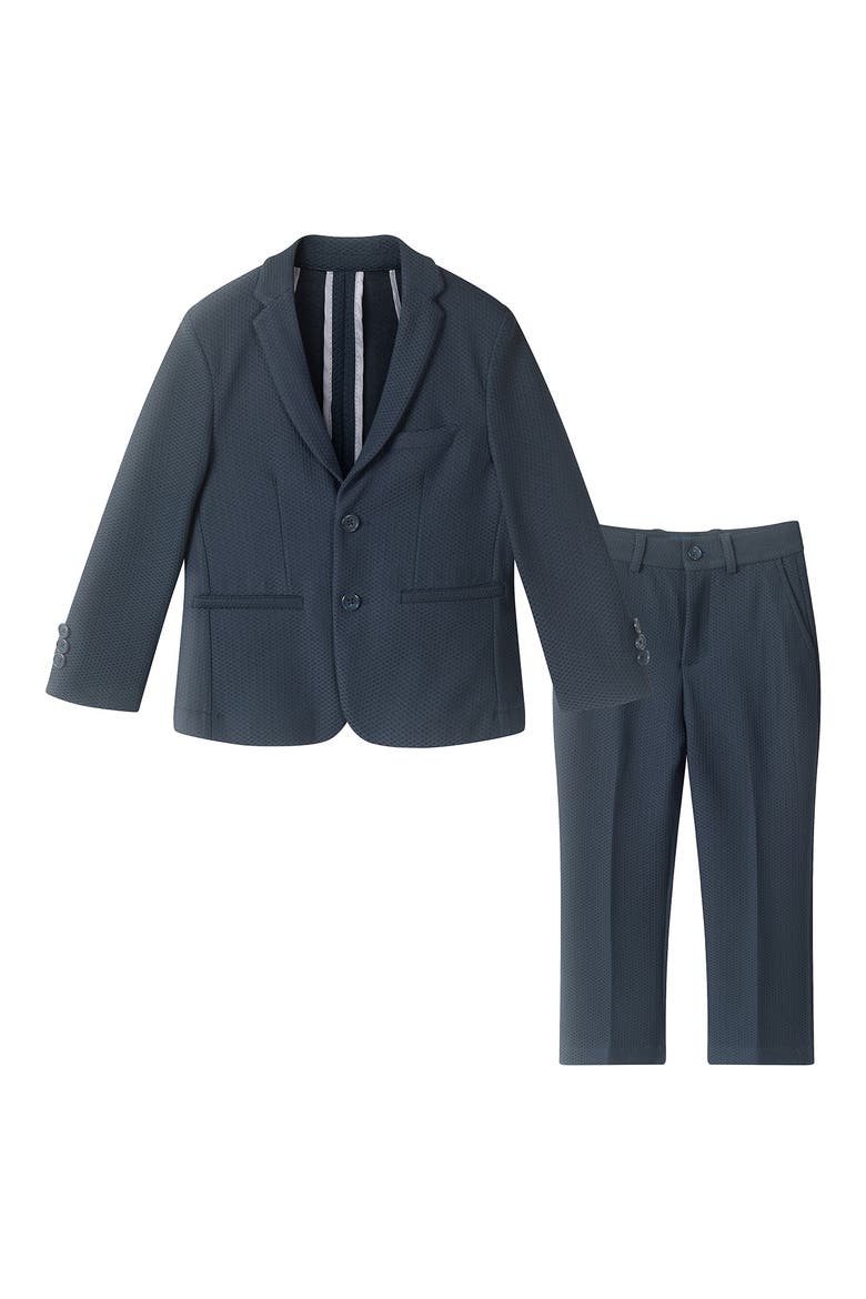 Kids' Stretch Two-Piece Suit, Main, color, NAVY