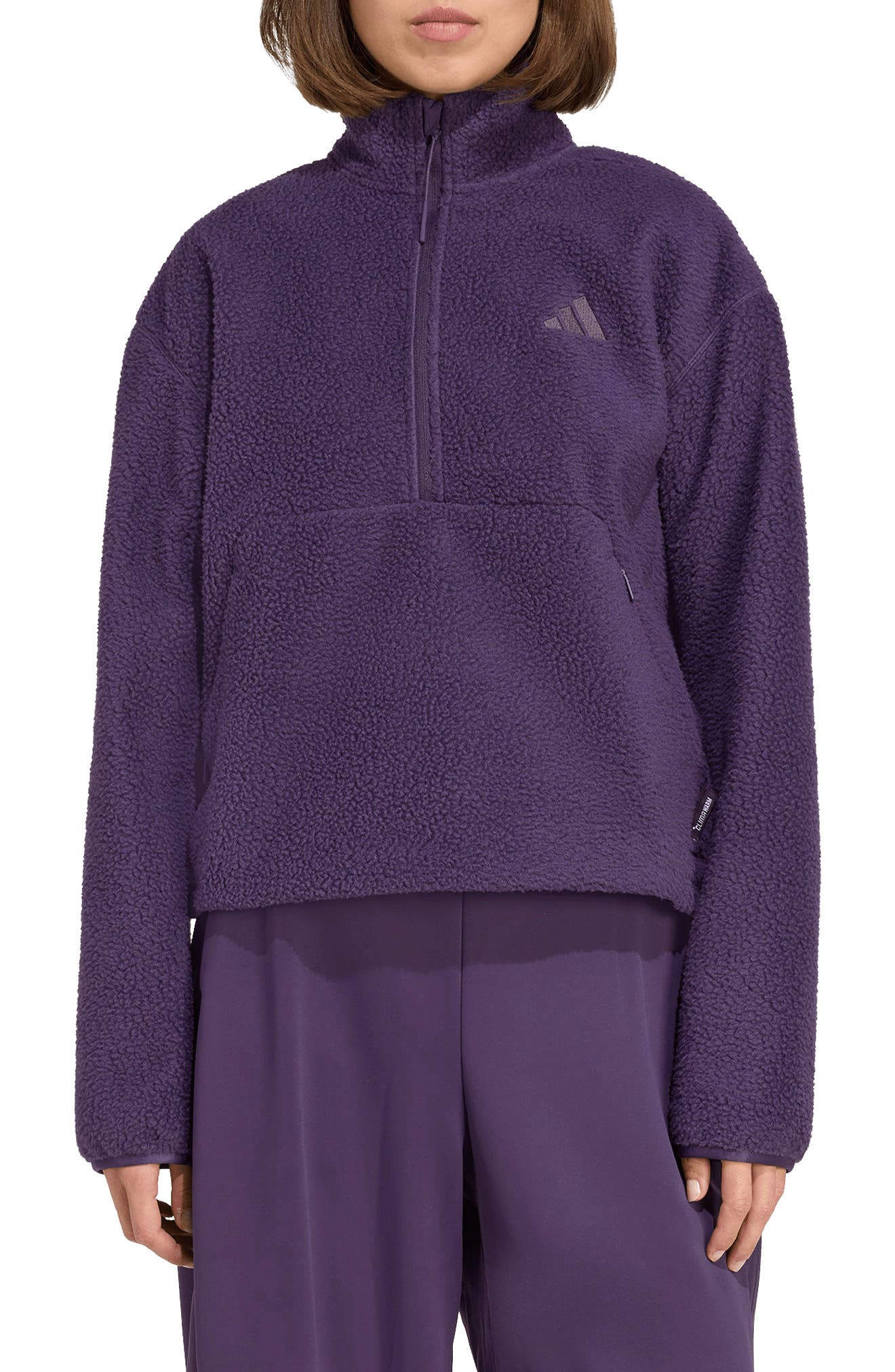 adidas Climawarm High Pile Fleece Half Zip Pullover