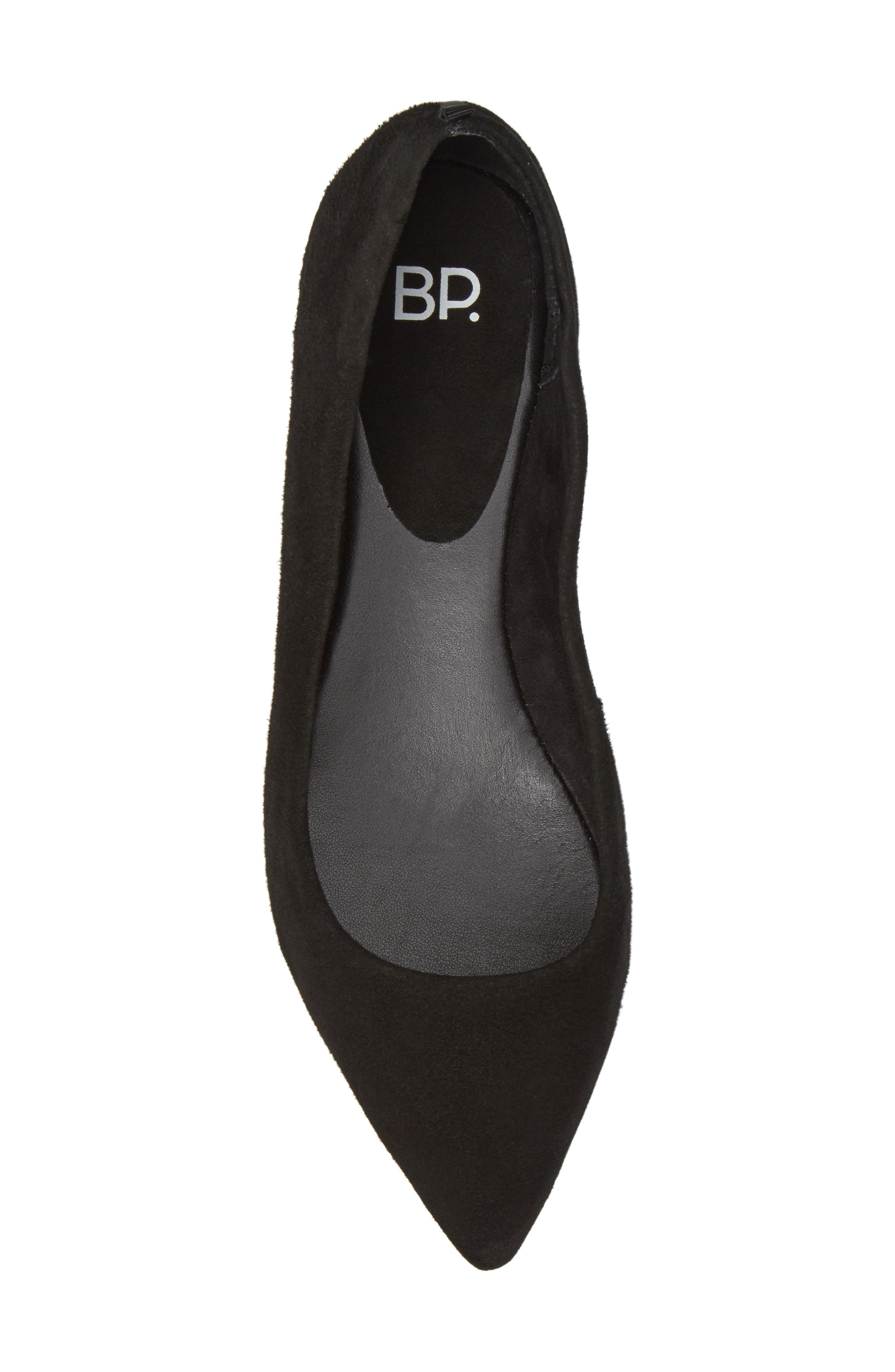 Sasha Flat, Alternate, color, BLACK SUEDE