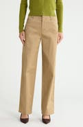 Vince High Waisted Stretch Cotton Pants