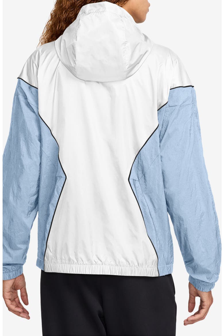 Essentials Draft Hooded Jacket, Alternate, color, 100 WHITE/BLACK
