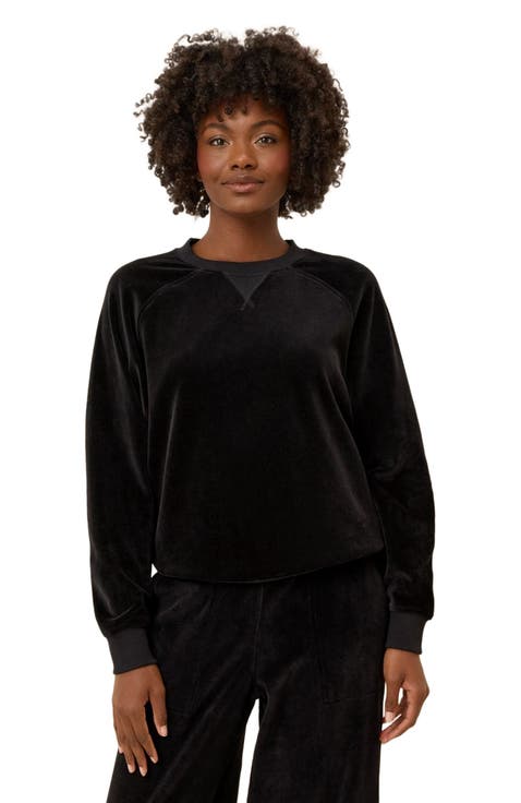 Pure Velour Crew Sweatshirt