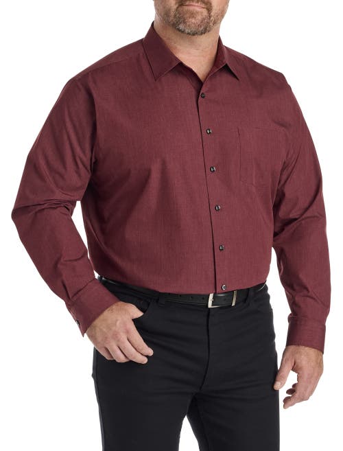 Synrgy By Dxl Big & Tall Performance Heather Dress Shirt